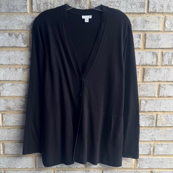 J. Jill Long Sleeve V-Neck Cotton Blend 3 Button Up Cardigan Sweater Size S - Picture 1 of 8